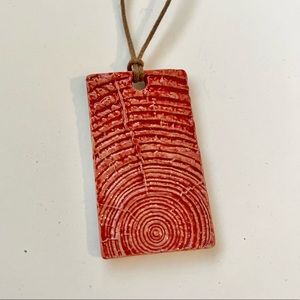 Funky Carved Stone Necklace